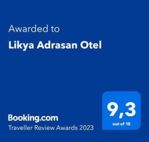 Hakkımızda 2 Likya Adrasan Otel Booking Ödülleri